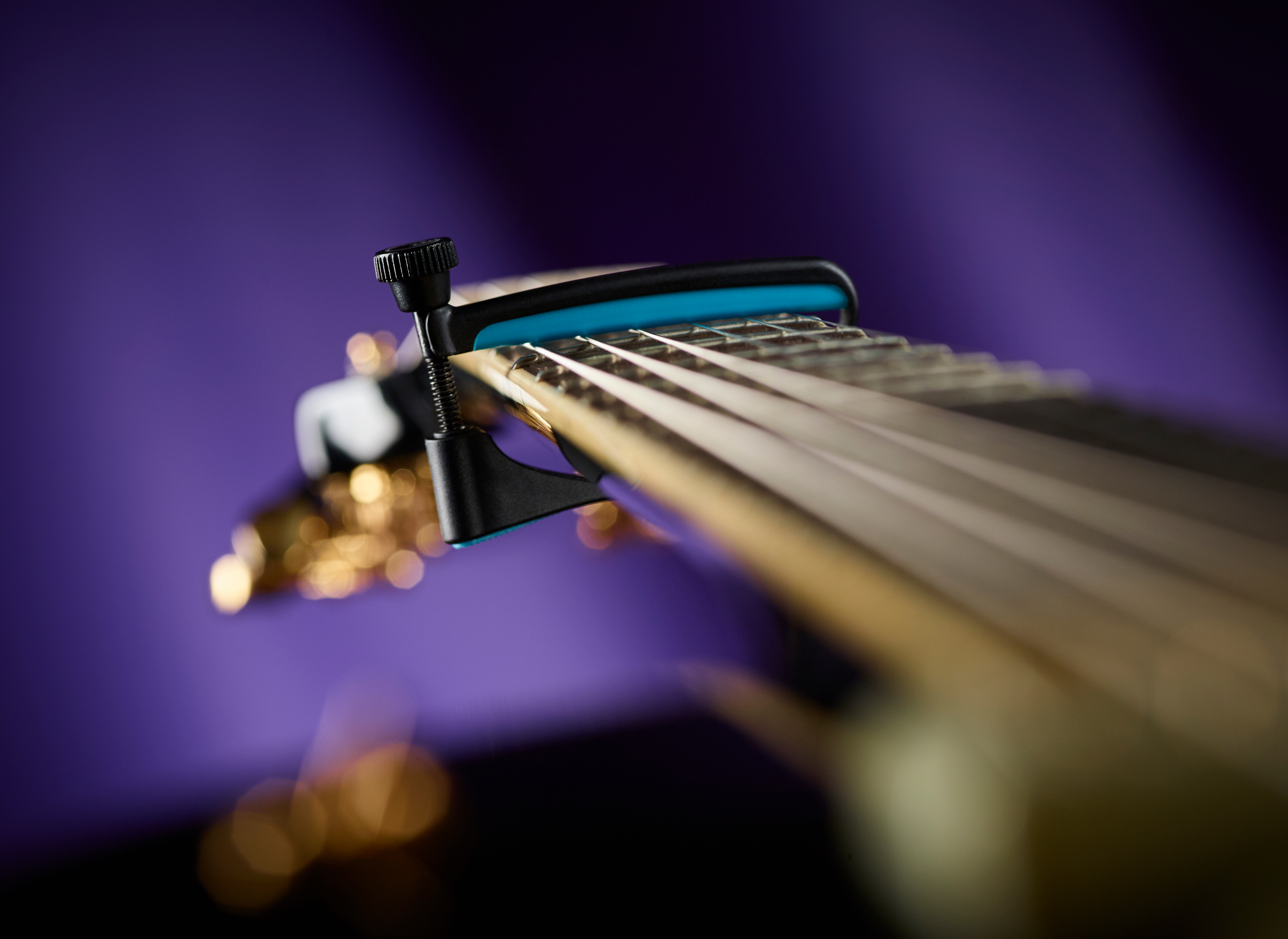 UltraLight (Steel String Blue) on guitar 